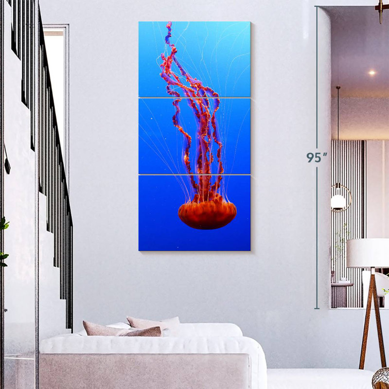 Ortie de mer méduse, H 27 po x l 12 po