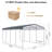 12 ft. × 20 ft. Heavy-Duty Steel Carport with Galvanized Roof