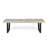 Patio Dining Bench With Iron Legs-1675978023