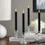Battery Operated Taper Candles, Black - 4 Count