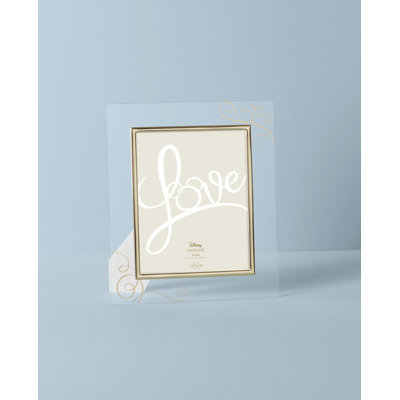Disney Bridal Disney 8" x 10" Mickey and Minnie Glass Single Picture Frame In Clear