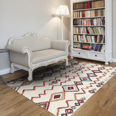 Ikat Multicolore Tapis décoratif