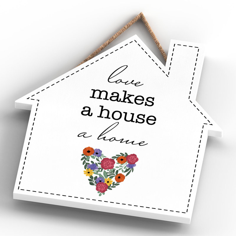 Words And Text Wall Decor, 9.9cm H x 9.9cm W x 0.5cm D