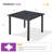 Hesson Square Outdoor Dining Table Yes , 37.8 " W 37.8 " D-1231853229