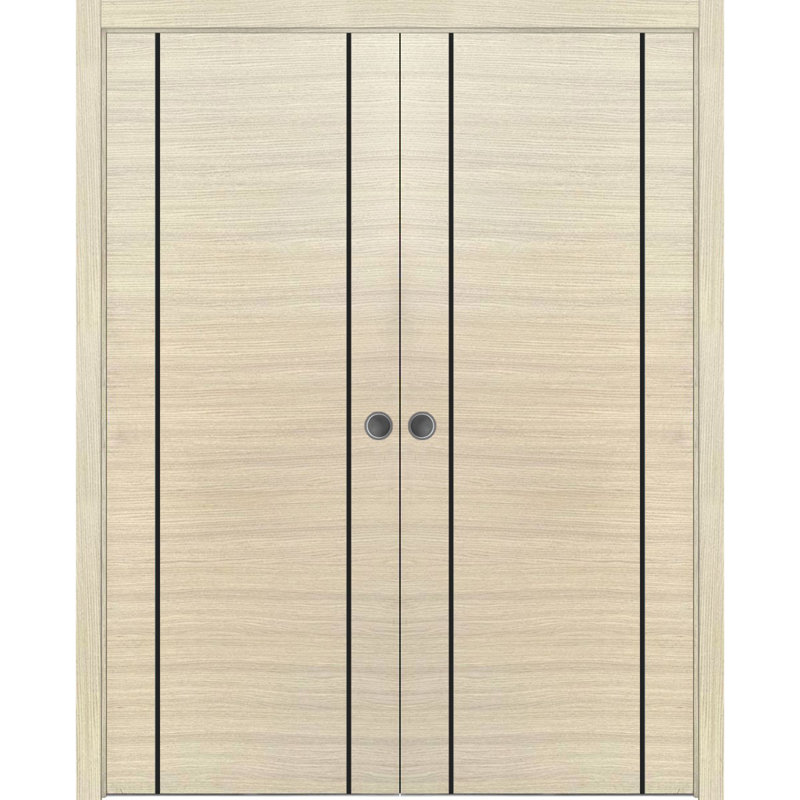 Portes françaises en bois massif massif, 72 po x 96 po