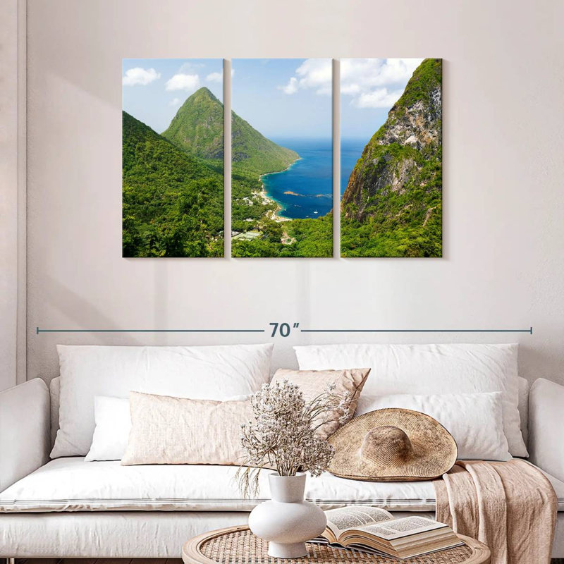 Montagnes Gillard Piton, H 28 po x l 45 po