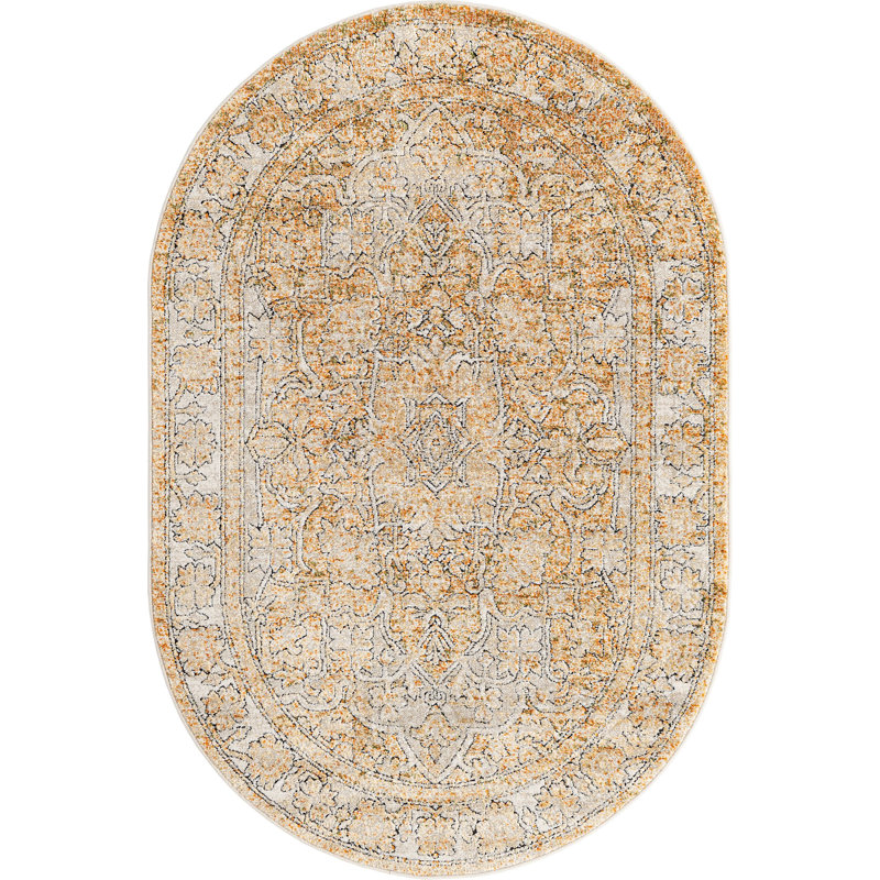 Charian Oriental Indoor Rug, Oval 4' x 6'