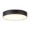 Musa 8-in Black dimmable LED Flush Mount