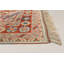 Tapis décoratif crème en laine de conception unique 6 pi 6 po x 9 pi 5 po noué à la main