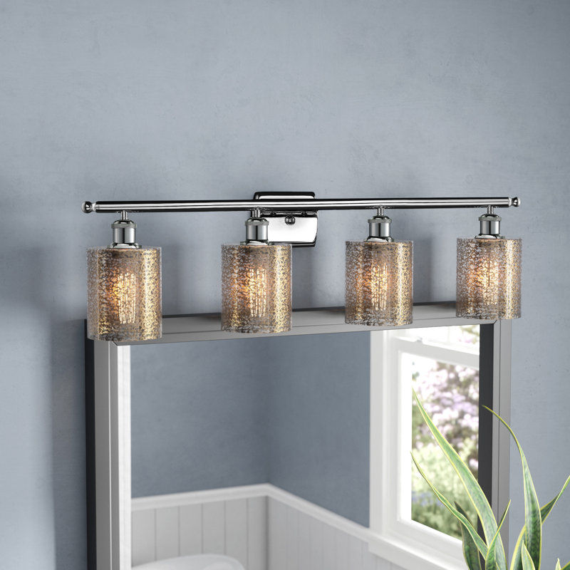 Leilani 4 - Light Dimmable Vanity Light, Polished Chrome, Mercury
