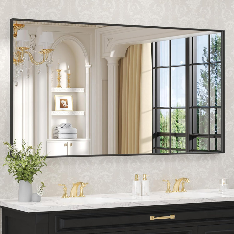 Miroir de salle de bain 1,18 po Lunara, 55 po x 30 po