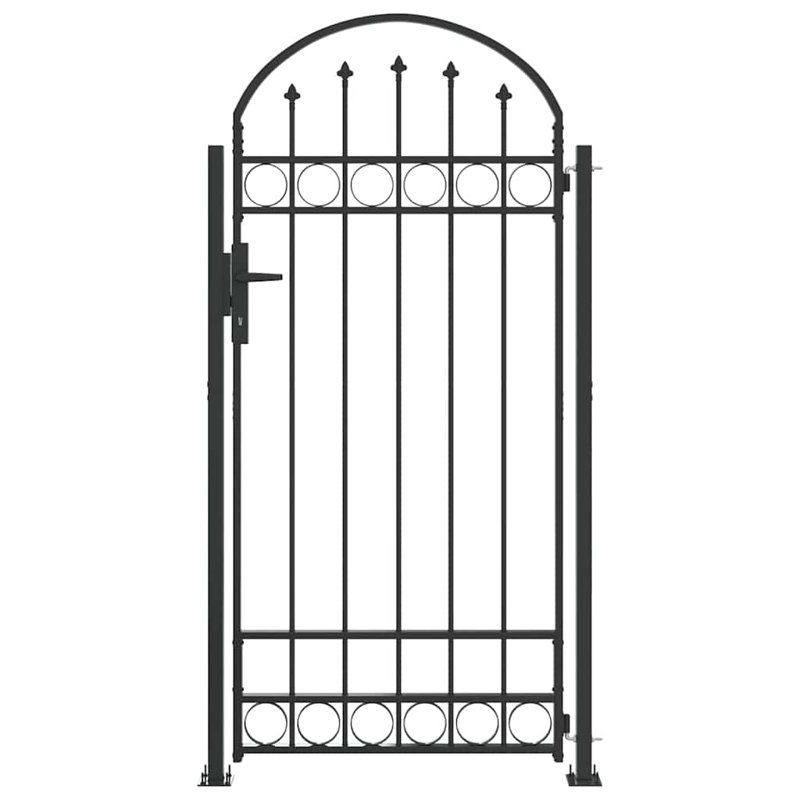 Gate with Gate in Grey, 102 x 200 cm