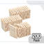 Paquet de 200 grandes pinces à linge en bois, pinces en bois naturel de 2,9 pouces avec ressort antirouille pour l'artisanat et les photos