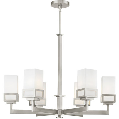 Caillin 6 - Light Steel Chandelier