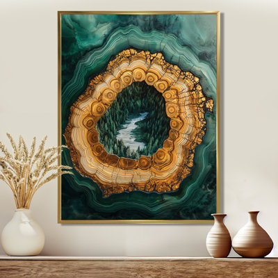 «Getuta Bold Forest Landscape Path Of The Emerald River III», art mural forêt