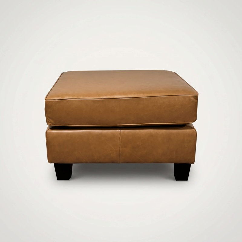 Repose-pieds 100% cuir Sierra 26 "- Fait main en cuir de qualité supérieure, Brun