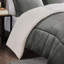 À l'édredon To King, literie au look élégant gris anthracite, sommeil doux et confortable-120469485-120469488
