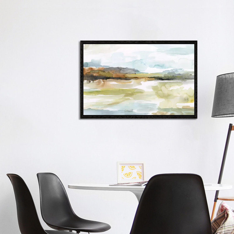 Faraway by Nan - Painting on Canvas, 101.6 cm H x 66.04 cm W, Black Framed