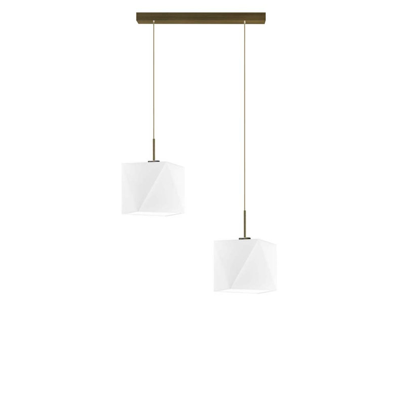 Deneesha 2 - Light Kitchen Island Pendant, Brown, White