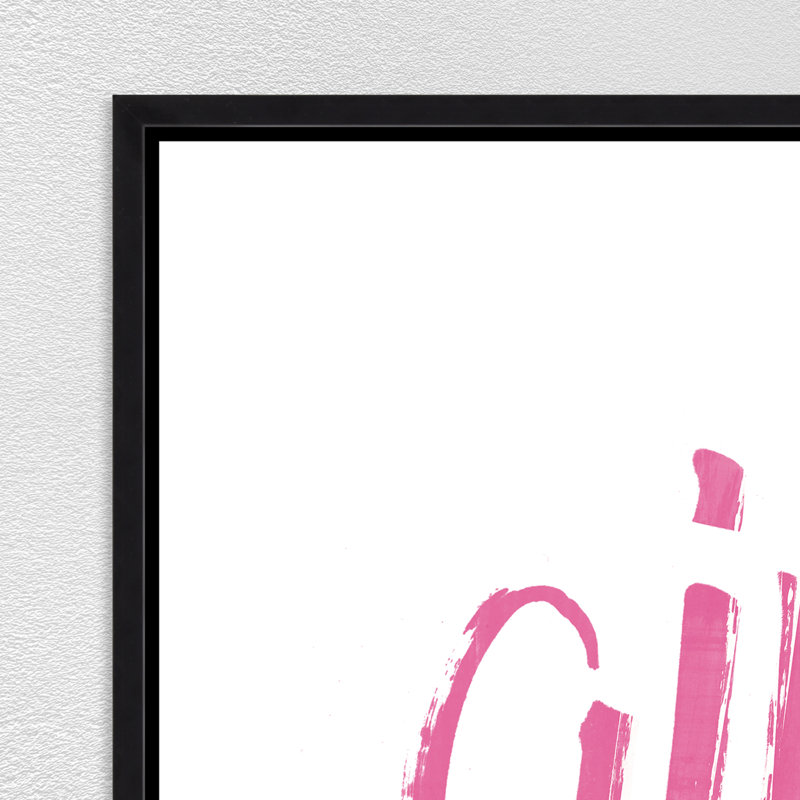 Girl, You Got This Framed Textual Art Canvas, Image Brush Gel