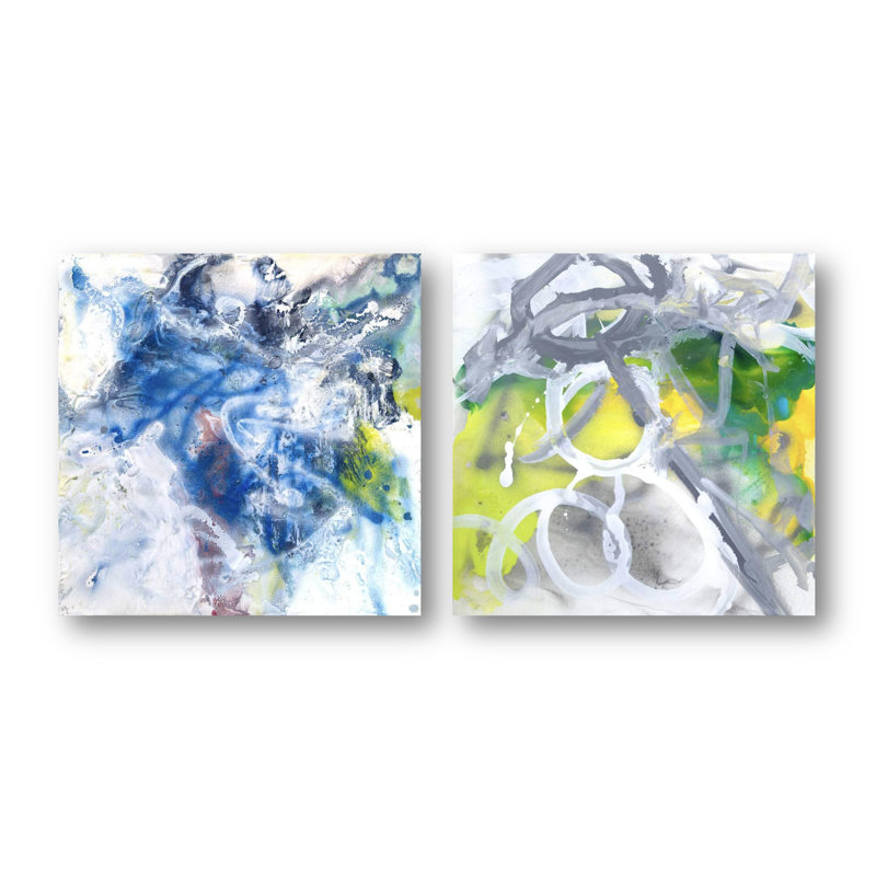 Mineral Series 2 Set IV by John Beard - Artist Enhanced Canvas Print, Unframed, 12" H x 24" W x 1.5" D