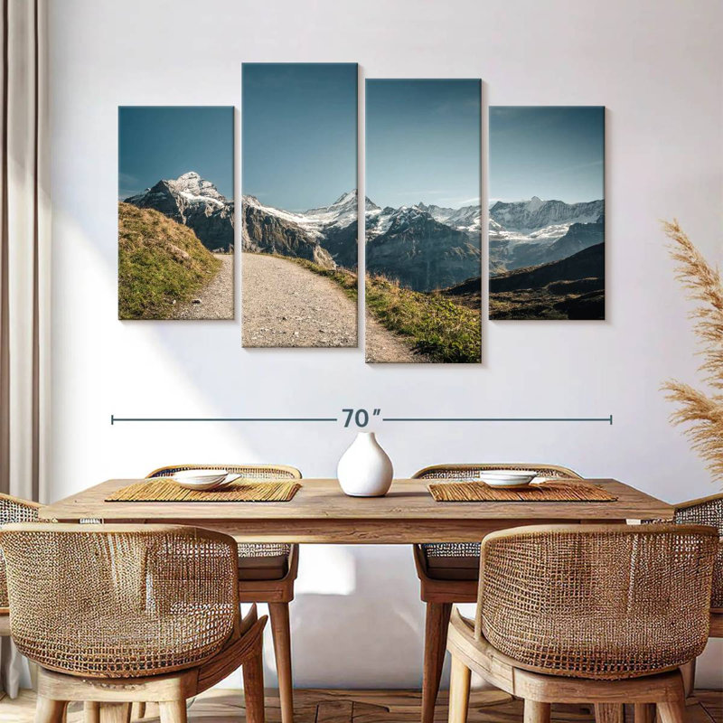 Alvord Hiking Trail In Grindelwald, 42" H x 68" W