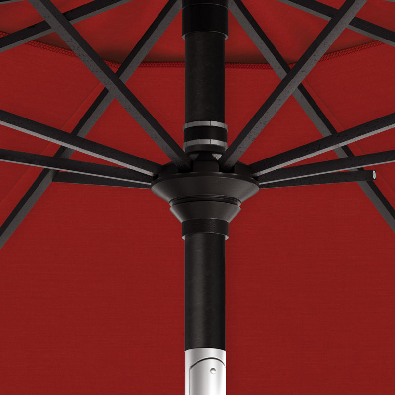 Parasol de marché 9 pi, Rouge - oléfine