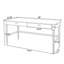 Bureau traditionnel en noyer massif de 152 cm (60 po) avec deux tiroirs et une station d'alimentation intégrée-182678879