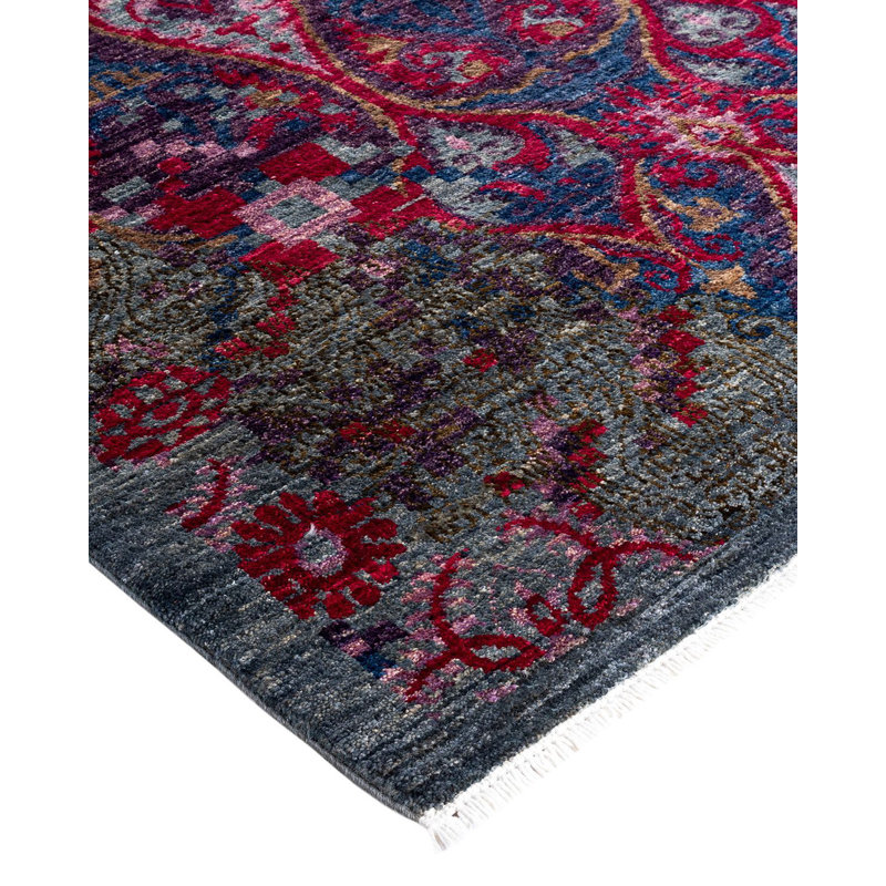 Overyed One-of-a-Kind Rectangle 4'1" X 6'1" Hand Knotted Area Rug