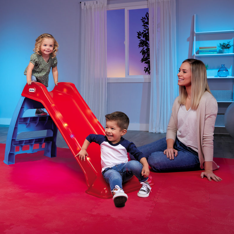 Red and Blue Light-Up Indoor/Outdoor Kids Slide