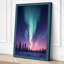 Aurora Over Silent Forest Scandinavian - Wrapped Canvas-163754011-163753988