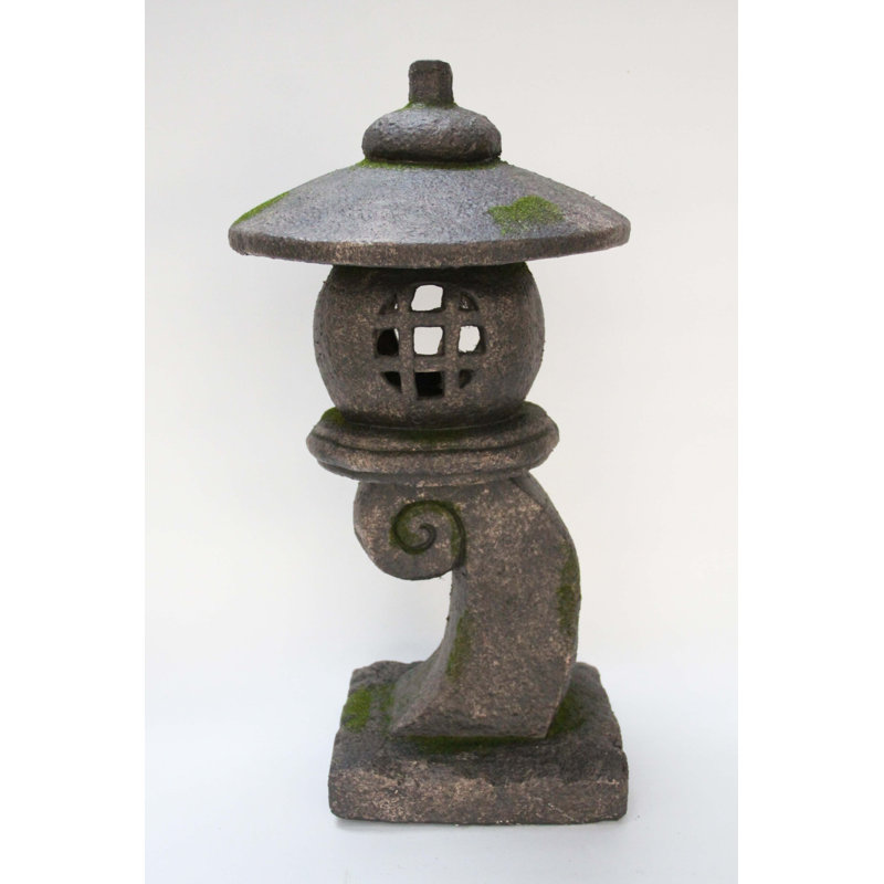 Grey Stone Pagoda Outdoor Hanging Lantern