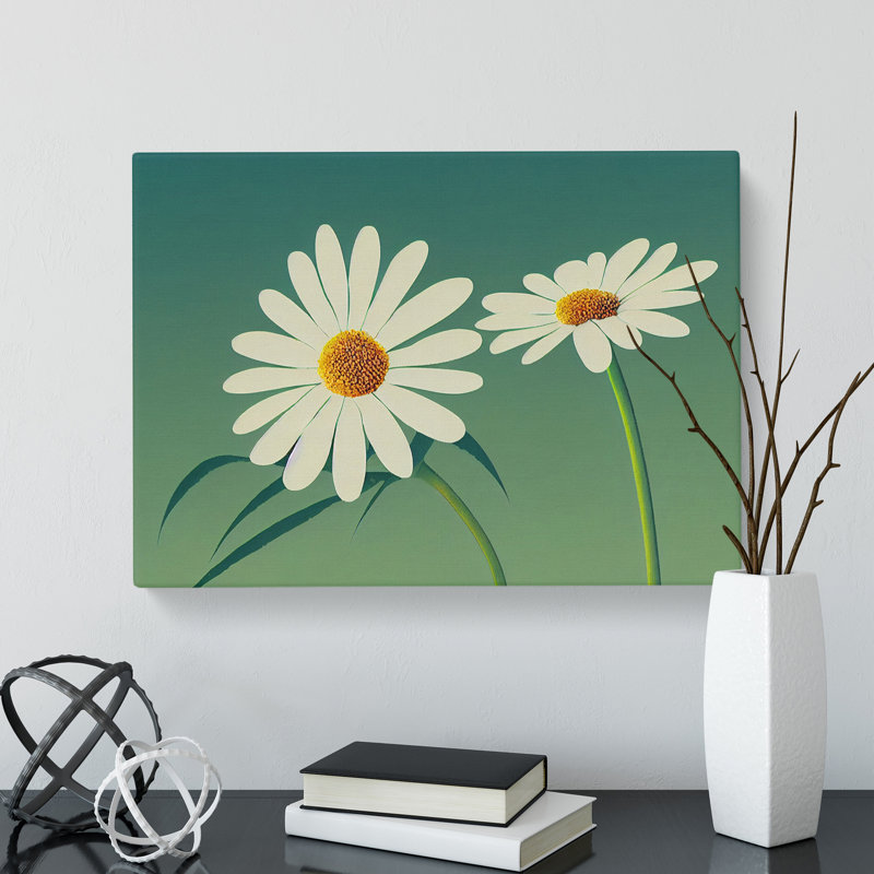 Gorgeous Daisy Flowers - Wrapped Canvas, 35cm H x 50cm W x 3cm D