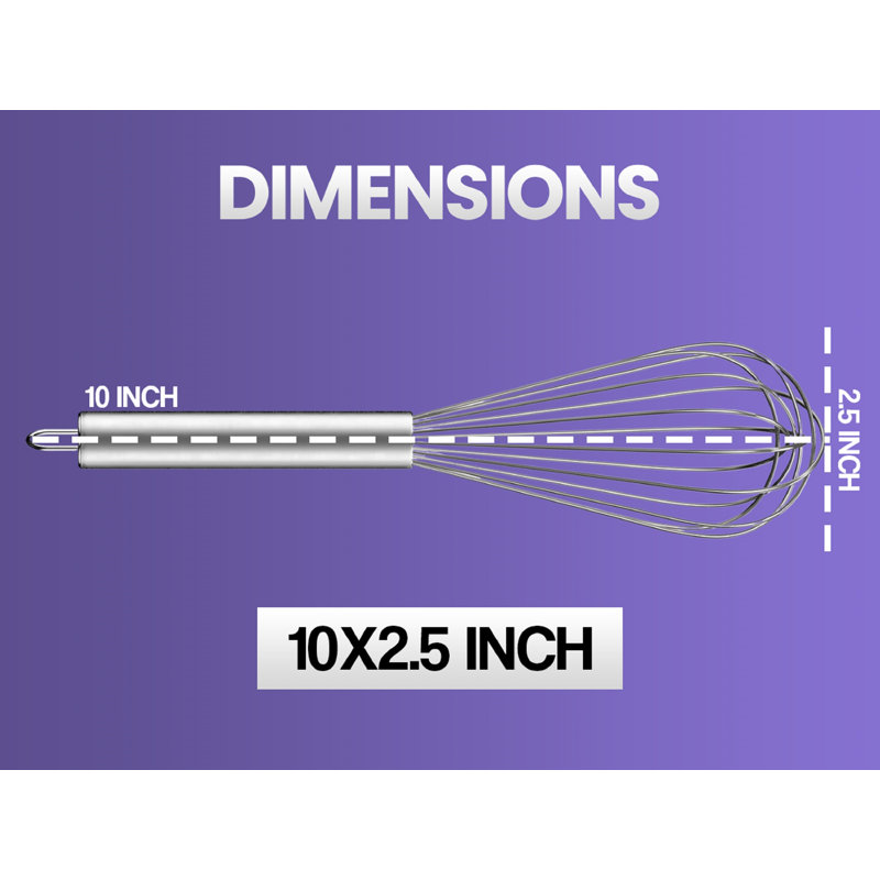 Fouet français en acier inoxydable YBM Home