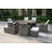 Karen Rectangular 8 - Person 71" Long Fire Pit Table Dining Set With Cushions