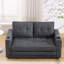 Canapé-lit convertible 3-en-1 avec futon et causeuse pliable avec canapé-lit escamotable et poches latérales pour une utilisation polyvalente-1541969633