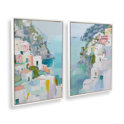Ensemble de 2 impressions Coastal Village Glow