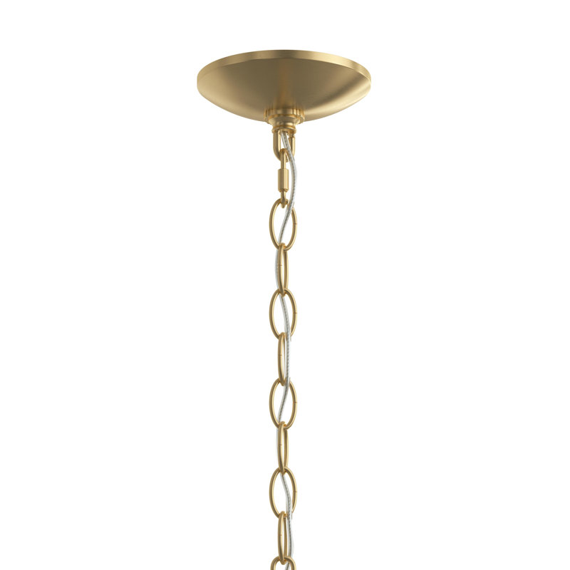 Ilia 5-Light Brushed Gold Chandelier, Brushed Gold