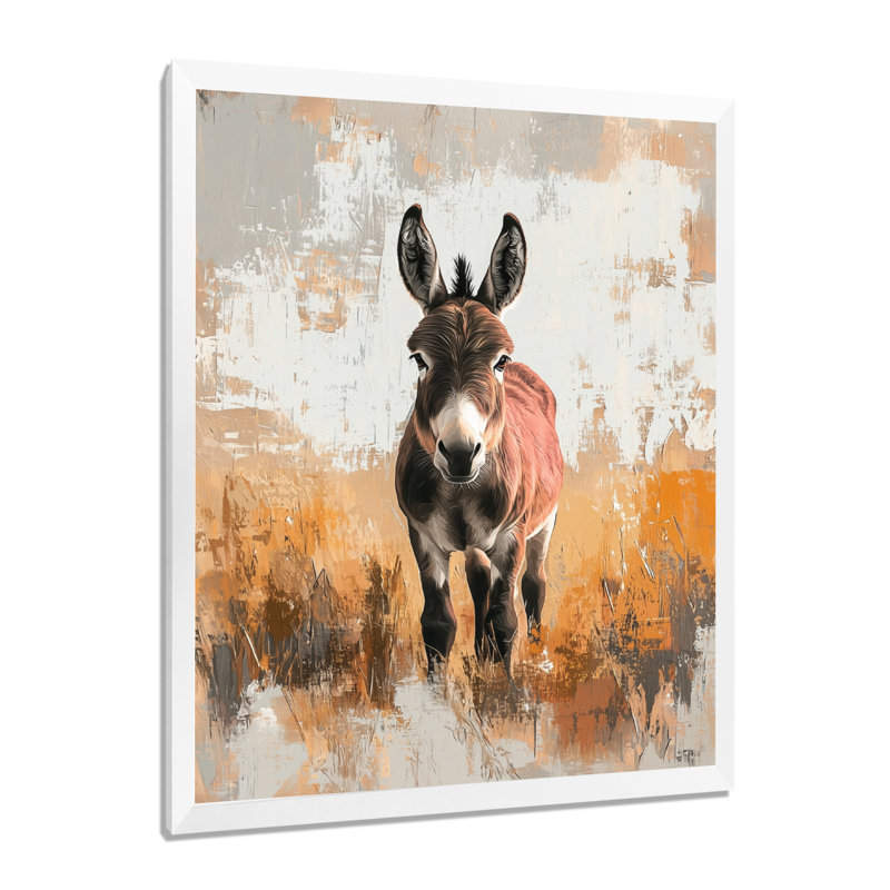 Dolph - Animals Wall Art, H 20 po x l 12 po, Reproduction encadrée d'une seule photo, Blanc