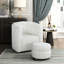 Chaise contemporaine en tissu avec dossier rembourré Boucle-319740624
