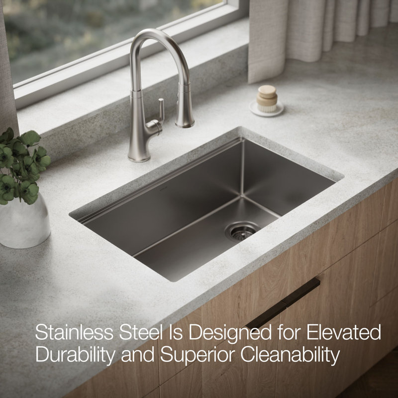 Strive® 29 In. Undermount Single-Bowl Workstation Kitchen Sink