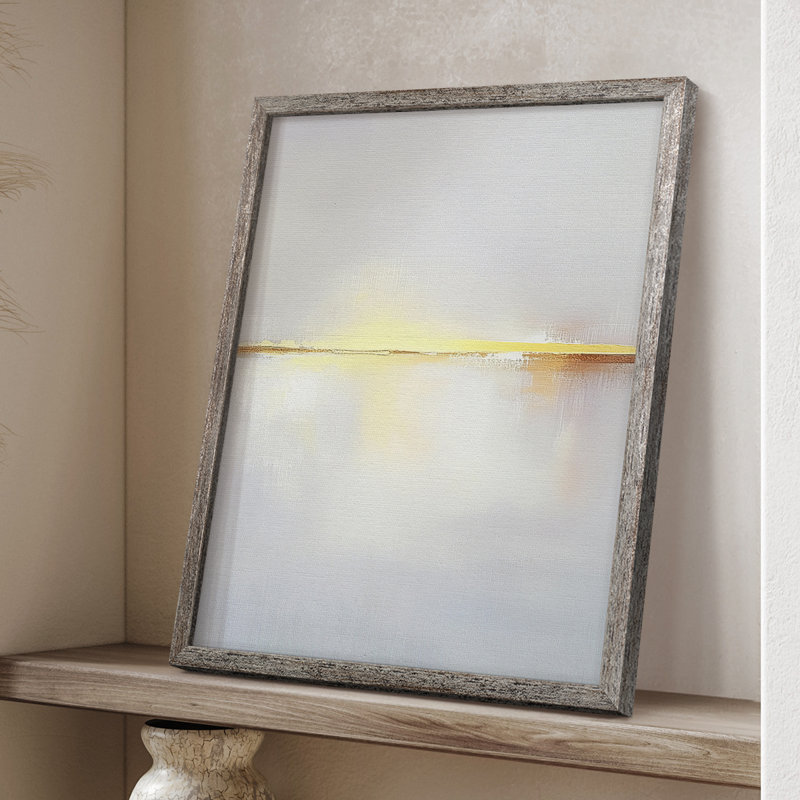 Série ABSTRACT DCXCV, reproduction encadrée - bois massif, H 15 po x l 12 po