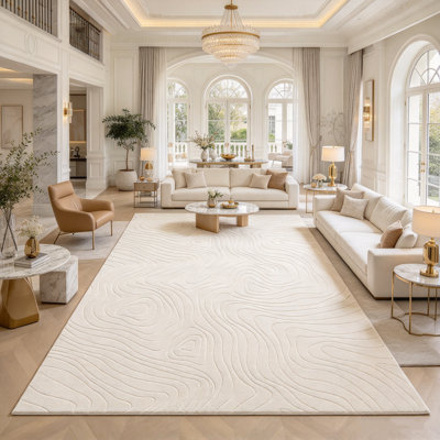 Tapis d'intérieur moderne antidérapant lavable Modern