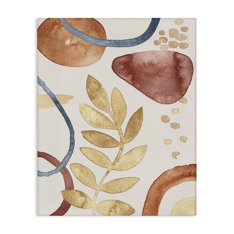 Tons de terre organiques et toile de feuille, design par Camila Juncos, H 48 po x l 36 po