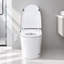 Toilette intelligente encastrée de 30,5 cm (12 po) avec couvercle automatique, douchette bidet et siège chauffant-136032127