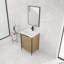 Meuble-lavabo autoportant avec lavabo en résine