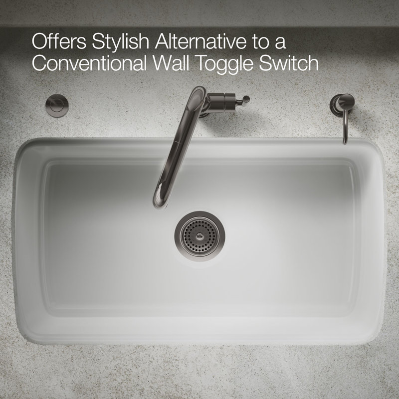 Garbage Disposal Air Switch Kit, Titanium