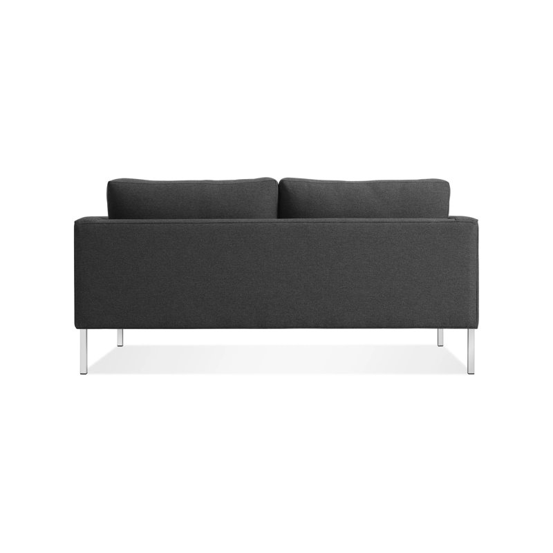 Paramount Loveseat, Sanford Ceramic Crossweave, Stainless Steel