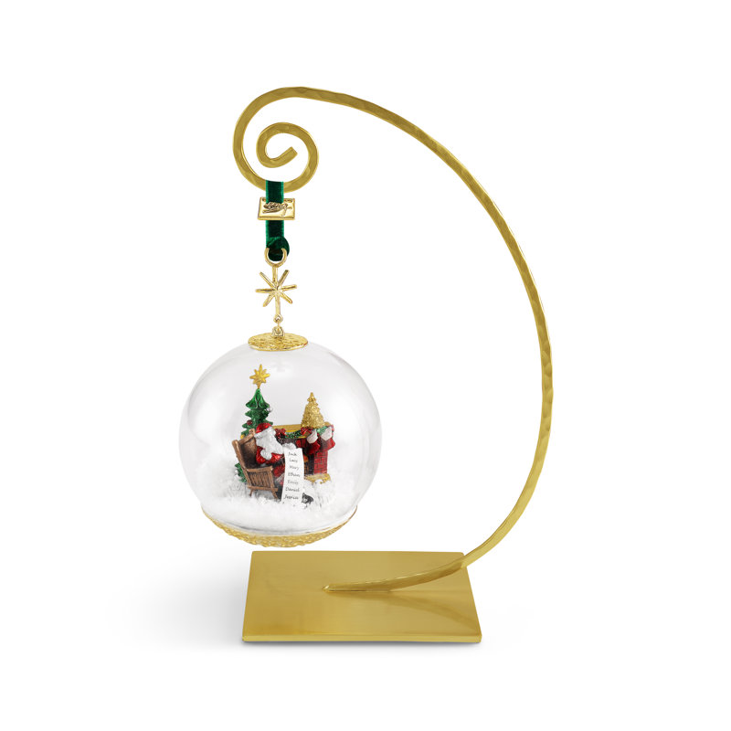 Santa by the Fireplace Ornament
