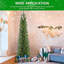 Arbre de Noël mince avec support en métal-808365208